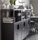 TROTTEN Cabinet with doors, anthracite, 70x35x110 cm