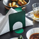 SKOGSRÖR Napkin holder, dark green, 13x12 cm
