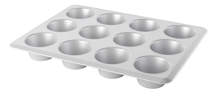 VARDAGEN Muffin tin, silver-colour, 38x29 cm