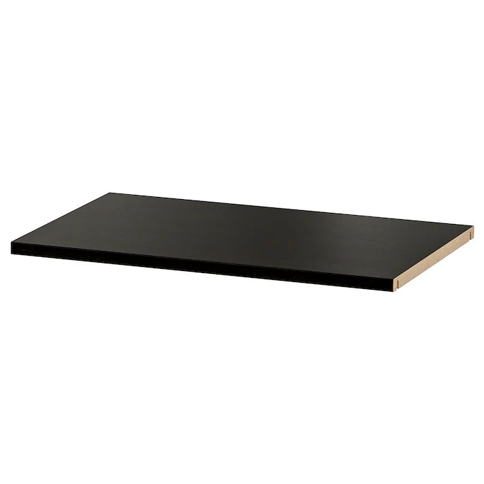 BESTÅ Shelf, black-brown, 56x36 cm