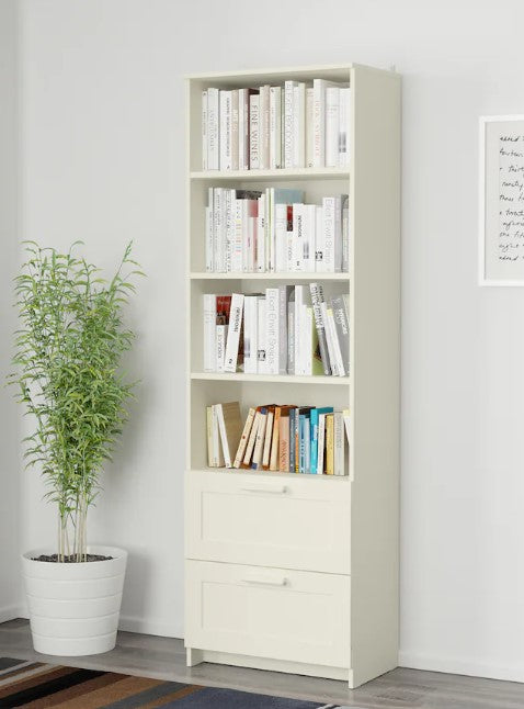 BRIMNES Bookcase, white, 60x190 cm