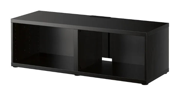 BESTÅ TV bench, black-brown, 120x40x38 cm