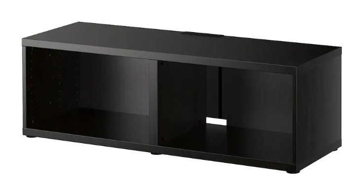 BESTÅ TV bench, black-brown, 120x40x38 cm