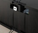 BESTÅ TV bench, black-brown, 120x40x38 cm
