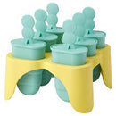 UPPFYLLD Ice lolly maker, turquoise/yellow