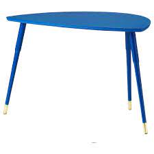 LÖVBACKEN Side table, blue, 77x39 cm