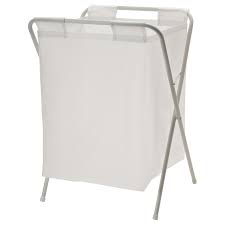 JÄLL Laundry bag with stand, white, 13 gallon