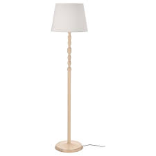 KINNAHULT Floor lamp, ash/white,