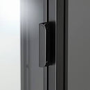 RUDSTA Glass-door cabinet, anthracite, 42x37x155 cm