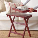 MARYD Tray table, dark red, 58x38x58 cm