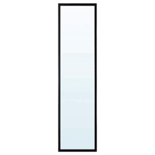 LILJETRÄD Mirror, black, 30x115 cm