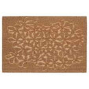 HÄNGBRO Door mat, flower natural colour/beige, 60x90 cm