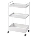 NISSAFORS Trolley, white, 50.5x30x83 cm