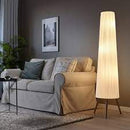 ÖKENSAND Floor lamp, beech/white