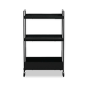 NISSAFORS Trolley, black, 50.5x30x83 cm