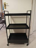 NISSAFORS Trolley, black, 50.5x30x83 cm