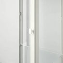 BLÅLIDEN Glass-door cabinet, white, 35x32x151 cm