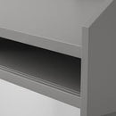 HAUGA Desk, grey, 100x45 cm