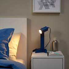 FLOTTILJ Desk lamp, dark blue