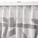 VINTEROXBÄR Curtains, 1 pair, white/black, 145x300 cm