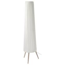 ÖKENSAND Floor lamp, beech/white