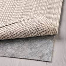 TIPHEDE Rug, flatwoven, natural/black, 120x180 cm