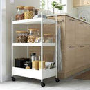 NISSAFORS Trolley, white, 50.5x30x83 cm