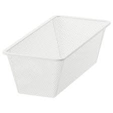 JONAXEL Mesh basket, white, 25x51x15 cm