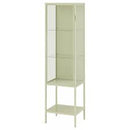 RUDSTA Glass-door cabinet, light green, 42x37x155 cm