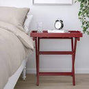 MARYD Tray table, dark red, 58x38x58 cm