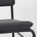 LINNEBÄCK Easy chair, Vissle dark grey