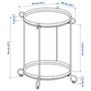 LIVELYCKE tray table, 50 cm