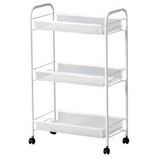 HORNAVAN Trolley, white, 26x48x77 cm