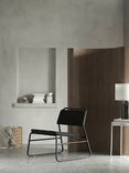 LINNEBÄCK Easy chair, Vissle dark grey