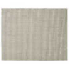 FLYGFISK Place mat, light beige, 38x30 cm