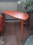 LÖVBACKEN Side table, orange, 77x39 cm