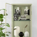 RUDSTA Glass-door cabinet, light green, 42x37x155 cm