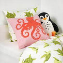 BLÅVINGAD Duvet cover and pillowcase, turtle pattern green/white, 150x200/50x60 cm