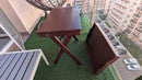 MARYD Tray table, dark red, 58x38x58 cm