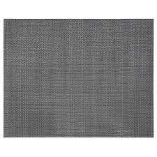 FLYGFISK Place mat, dark grey, 38x30 cm