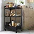 NISSAFORS Trolley, black, 50.5x30x83 cm