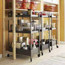 NISSAFORS Trolley, black, 50.5x30x83 cm