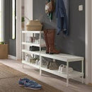 MACKAPÄR Shoe rack, white, 78x32x40 cm