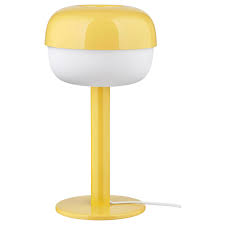 BLASVERK Table lamp, yellow, 36 cm