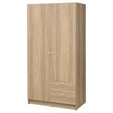 VILHATTEN Wardrobe with 2 doors and 2 drawers, oak effect, 98x57x190 cm