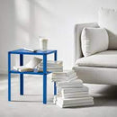 KNARREVIK Bedside table, bright blue, 37x28 cm