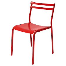 GENESÖN Chair, metal/red – Likea projects limited