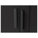 BRIMNES Wardrobe with 2 doors, black, 78x190 cm