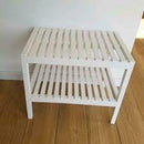 MUSKAN Bench, white, 58x38 cm