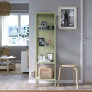 RUDSTA Glass-door cabinet, light green, 42x37x155 cm